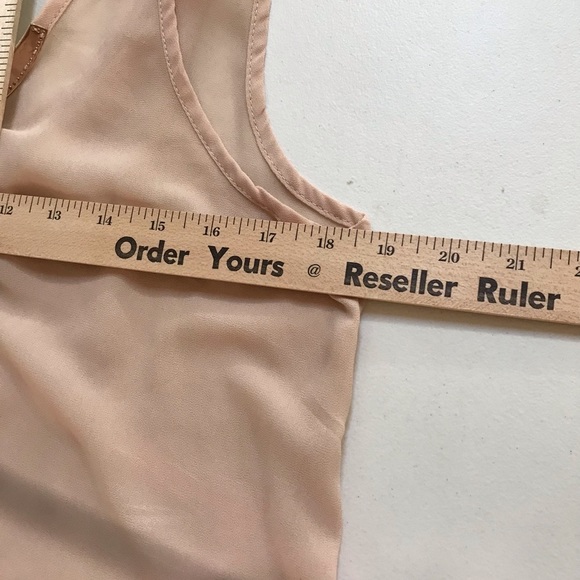 Moon Collection  size XL ballet pink / flesh tone camisole gold detail NWOT - Picture 11 of 15